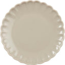 Ib Laursen ontbijtbord in de kleur latte met een diameter van 20 cm en een ribbelrand.