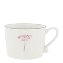Bastion Collections mok l flower met roze bloemprint