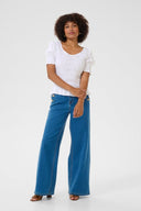 Cream blouse - wit