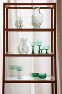 HKliving vaas glas - olijfgroen