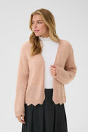 Cream vest - rose dust