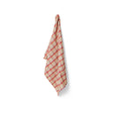 HKliving theedoek met blokpatroon in roze en crème