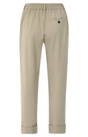 YAYA broek met omgeslagen zoom - zandbeige