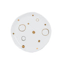 Urban Nature Culture bord uit de Good Morning serie in wit porselein met gouden cirkels