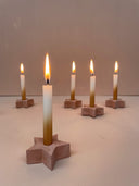 Rustik Lys kaarsenstandaard ster terracotta