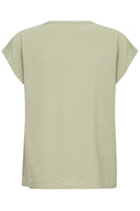Cream blouse - green tea