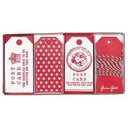 Set van 12 GreenGate labels in het Fay red design