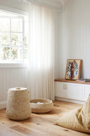 Mand met deksel xl - naturel