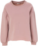 De JcSophie sweater in de kleur blush, een comfortabel model met een middenroze tint.