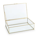 De vtwonen glazen box in de kleur goud met glazen zijwanden.