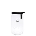 Bastion Collections voorraadpot glas xs - zwart