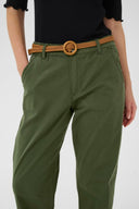 Cream broek katoen - rifle green