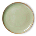 HKliving dinerbord Chef Ceramics in mosgroen met een diameter van 26 cm