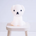Wit Mr Maria Snuffie nachtlampje van zacht siliconen