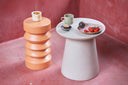 HKliving kop en schotel chef ceramics - creme/bruin