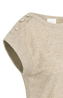 YAYA shirt mouwloos - creme/beige