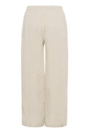 Cream broek linnen - naturel