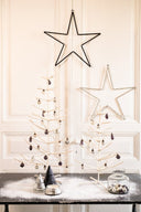 Kerstboom metaal s - creme