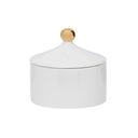 Urban Nature Culture suikerpot uit de Good Morning collectie in wit porselein met gouden detail op de deksel