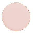 Urban Nature Culture ontbijtbord good morning in de kleur rose met een gouden randje