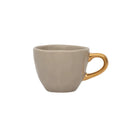 Grijze Urban Nature Culture espresso mok met gouden oor