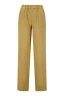 Zusss broek van linnen in de kleur taupe