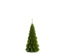 Rustik Lys kerstboomkaars in de kleur leaf green