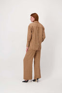 Zusss broek linnen - donker zand
