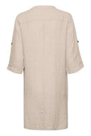 Cream tuniek linnen - zand