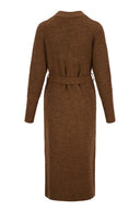 Zusss vest met ceintuur - bruin
