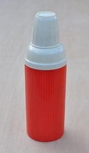 Helios thermoskan in rood-creme kleur