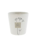 Bastion Collections beker inspire in wit en zwart aardewerk