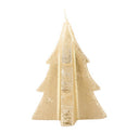 Goudkleurige kaars in de vorm van een kerstboom