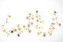 MrsBloom guirlande sterren in antiek goud met decoratieve sterren en kraaltjes