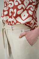 Zusss broek linnen - zand