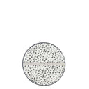 Bastion Collections theetip flower in zwart met een diameter van 9 cm