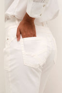 Cream broek kort - snow white
