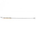 BBQ vork met houten handvat en metalen uitschuifbare steel.