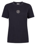 Donkerblauw shirt van het merk Zoso in een soepele stretchstof