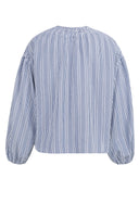 YAYA blouse - blauw/wit