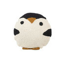 KidsDepot kussen in de vorm van een pinguïn met een gebreide voorzijde