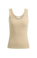 YAYA singlet rib - khaki