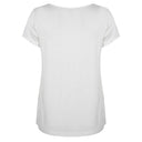 Esqualo top zijde - off white