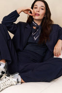 YAYA broek met details - inktblauw