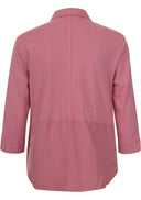 Anna Blue blouse in de kleur berry met kraag en borstzakje