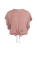 YAYA blouse knoopdetail - oud roze