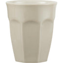 Ib Laursen beker in latte kleur met ribbelpatroon