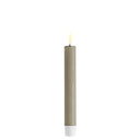 Zandkleurige DeluxeHomeart LED dinerkaars van 15 cm hoog