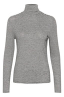 Cream shirt met col in een zwart-wit streeppatroon