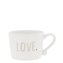 Bastion Collections mok s love in wit aardewerk met hart-print